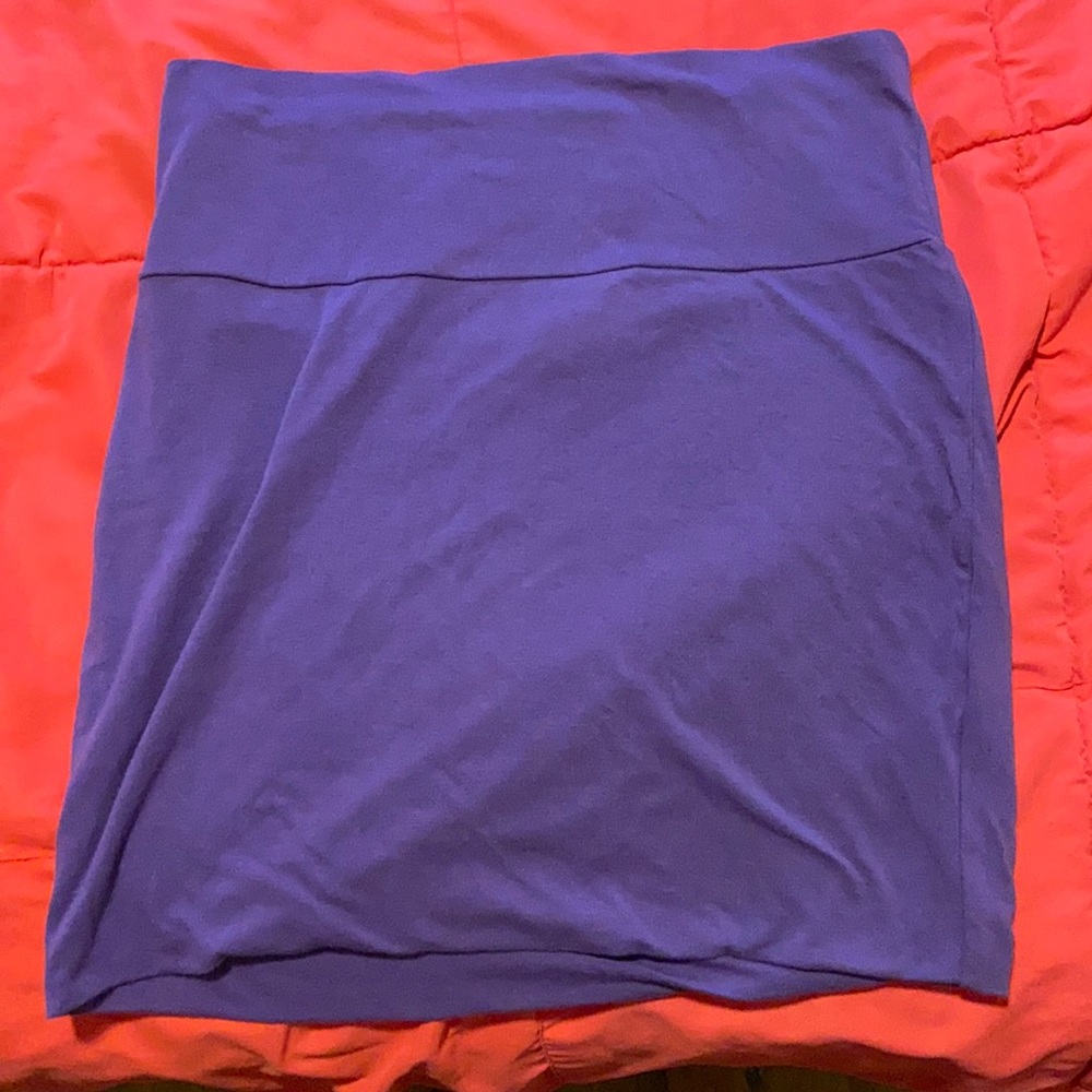 Purple mini skirt